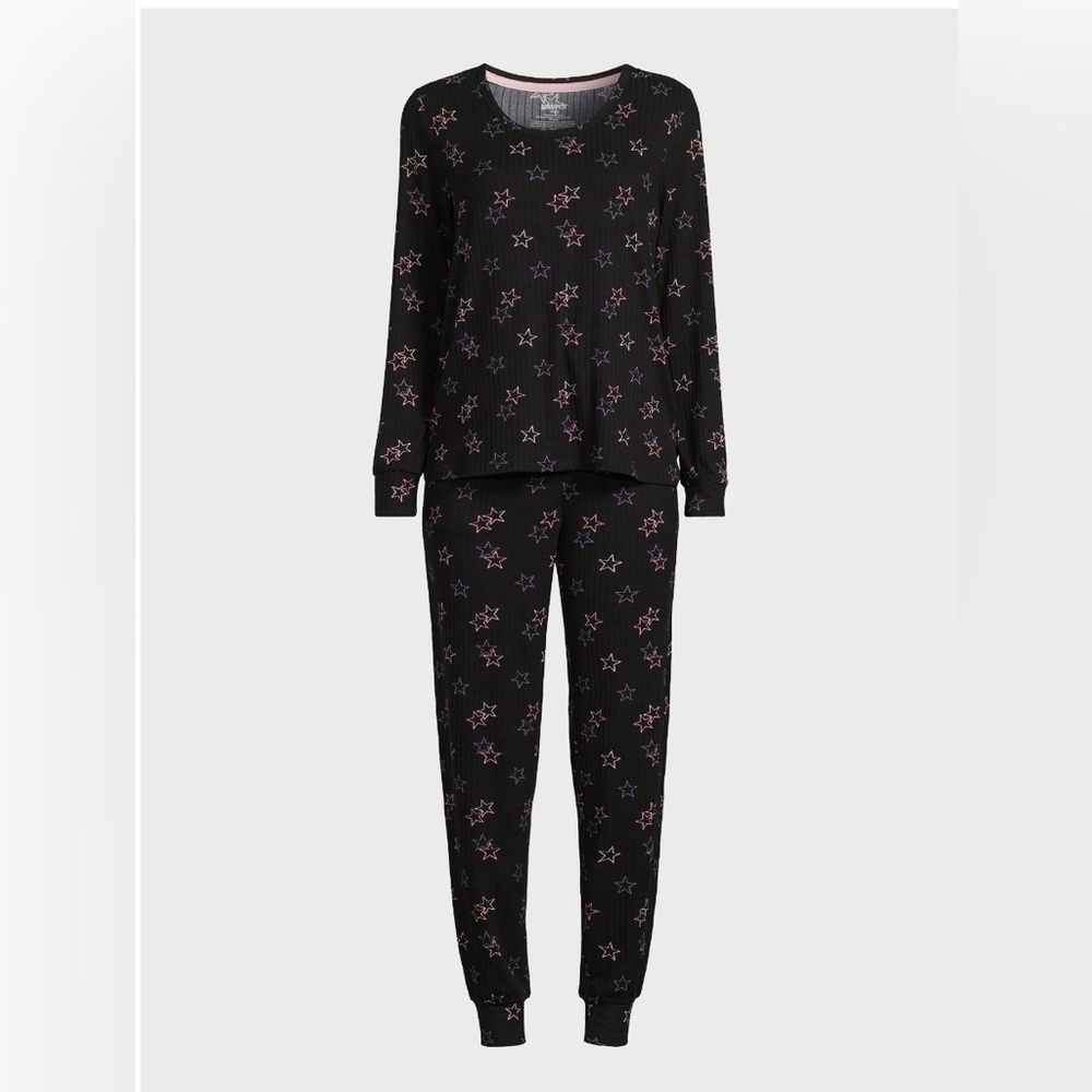 Joyspun Women’s Ribbed Top and Pants Pajama Set